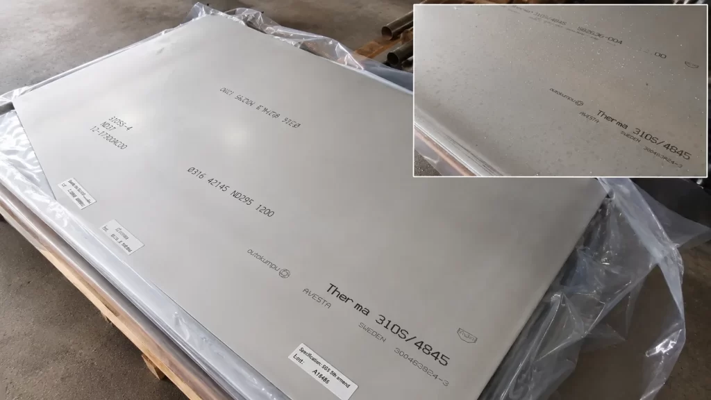 Stainless Steel 310/310S with Stamped Markings