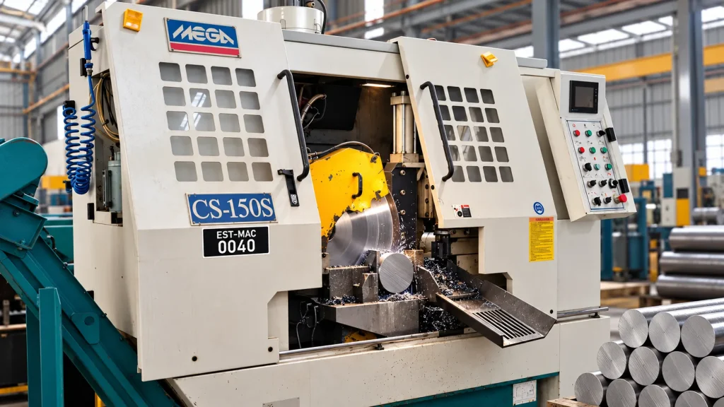 High-speed circular saw at E STEEL SDN BHD