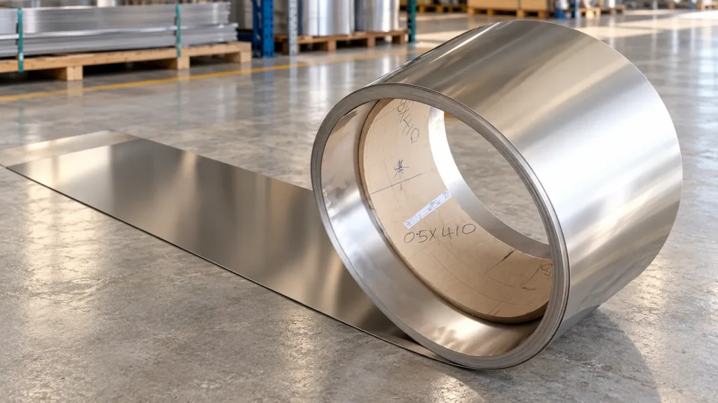 SS301 full hard stainless steel coil in workshop