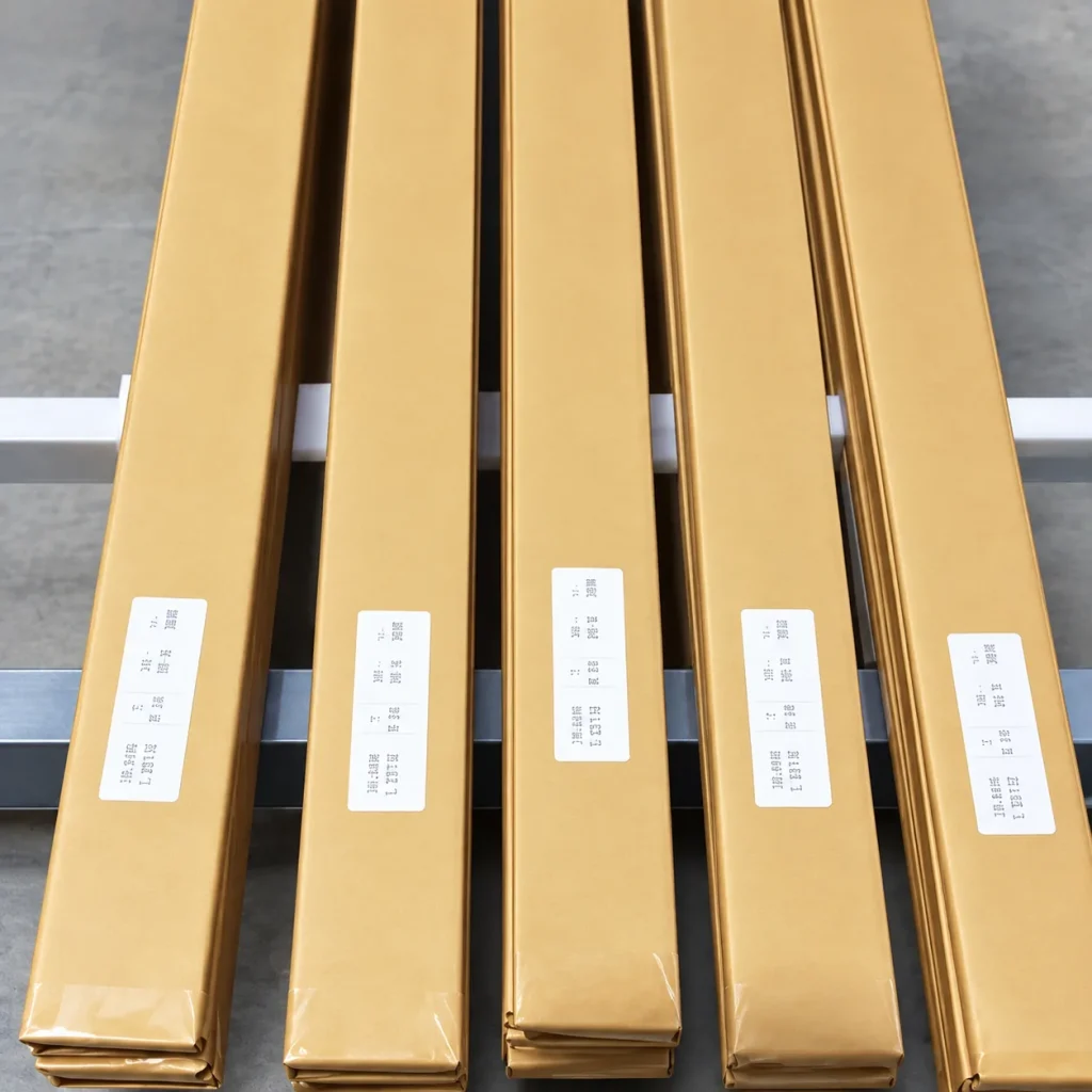 Parallel Kraft-Wrapped Metal Bars